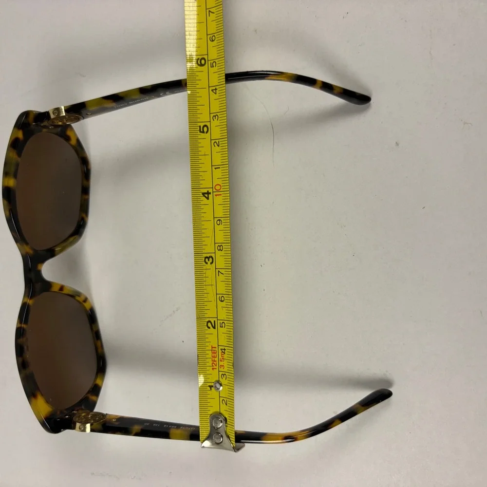 Tory Burch Sunglasses Women 55mm Tortoise Polarized TY7141 Logo Butterfly Brown